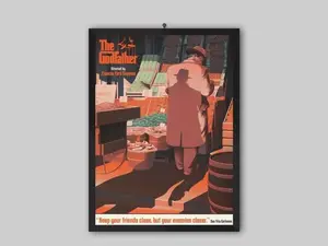 [Sale Off Up To 50%] [No Frame] The Godfather Movie Poster. Francis Ford Coppola Movie. Al Pacino, Robert De Niro, Robert Duvall. Rare Poster, Vintage Poster