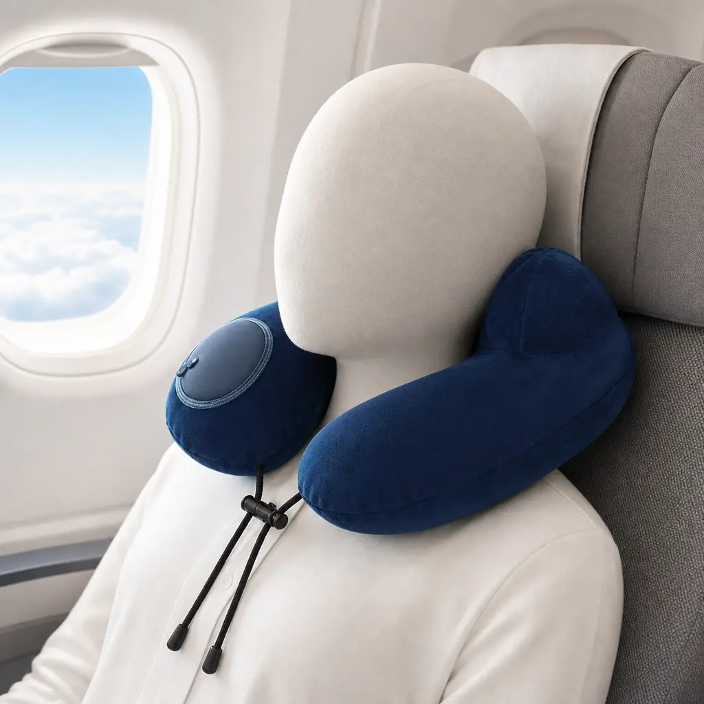 1 Piece, Ergonomic U-Shaped Neck Pillow Lightweight Portable with Storage Bag for Travel and Daily Nap Neck Support