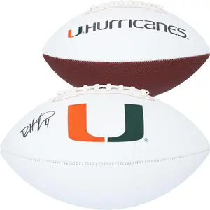 Devin Hester Miami Hurricanes Autographed White Panel Football - Fanatics Authentic Certified
