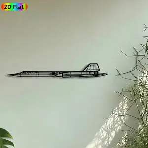 1pc Jet Plane Metal Wall Art, Supersonic Jet Statue Mural, Artistic Metalwork, Modern Minimalist Design, Art Wall Decoration, Perfect for Graduation, Housewarming, Office, Man Cave, Aviation Lounge Decor, Ideal Gift for Aviation Enthusiasts