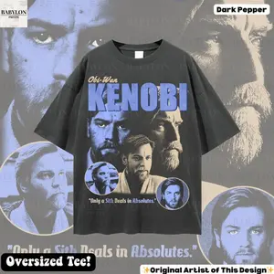Obi-Wan Kenobi Shirt Vintage T-Shirt | Revenge of the Sith Retro Obi Wan Kenobi Dark Pepper shirt Mens & Womens Shirt