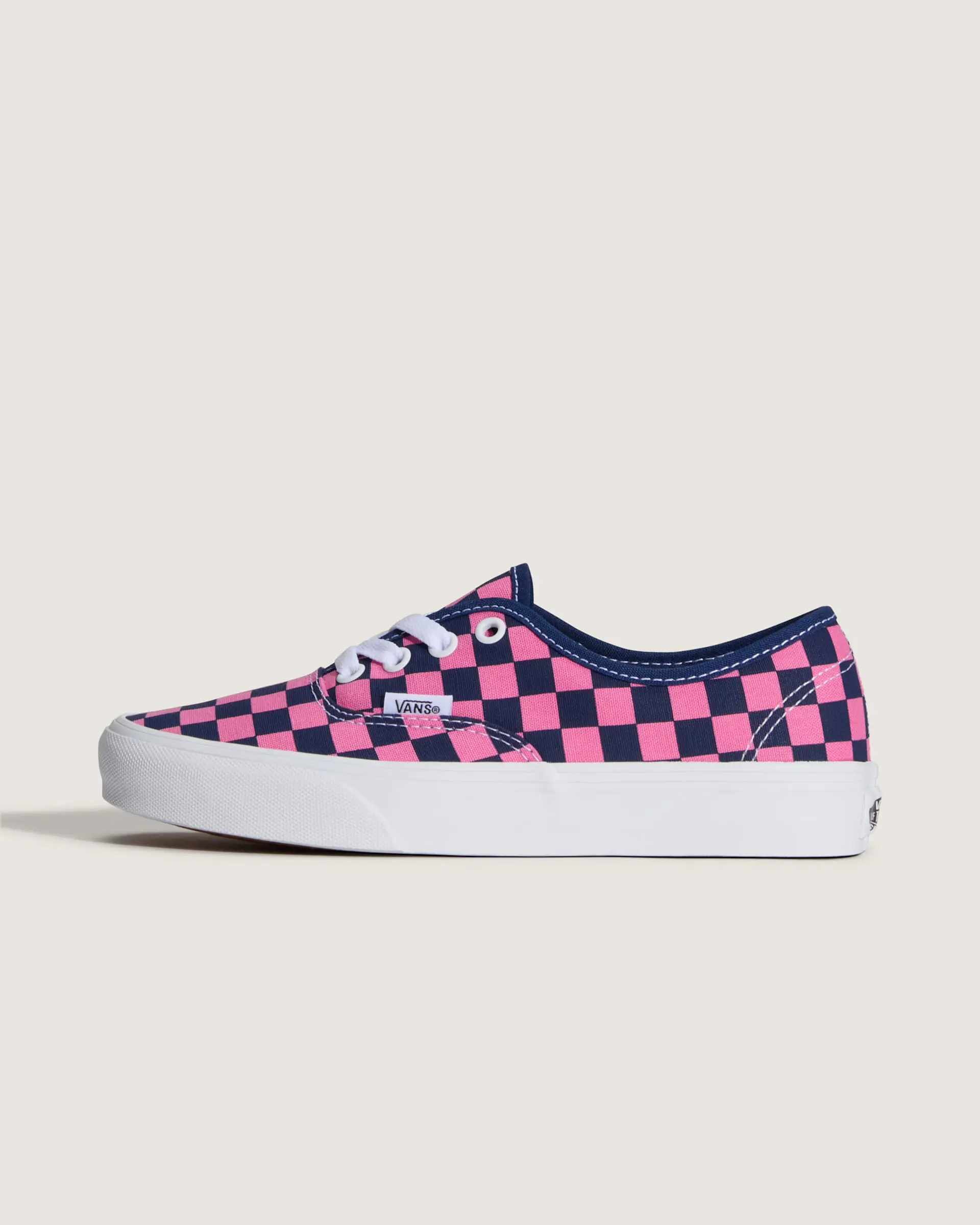 Checkerboard Deep Indigo Blue / Fizz Pink