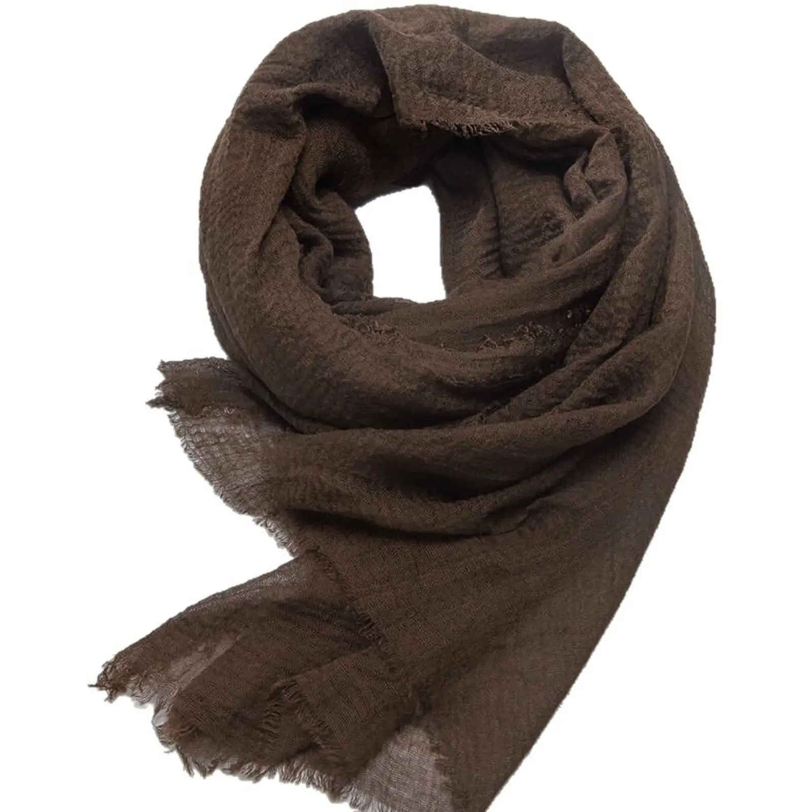 Women's Vintage Cotton Linen Scarf, Casual Artistic Lightweight Long Wrap for Outdoor and Daily Wear, Female, Rectangular Scarf, Lightweight Wrap, Sports, All Seasons, One Size