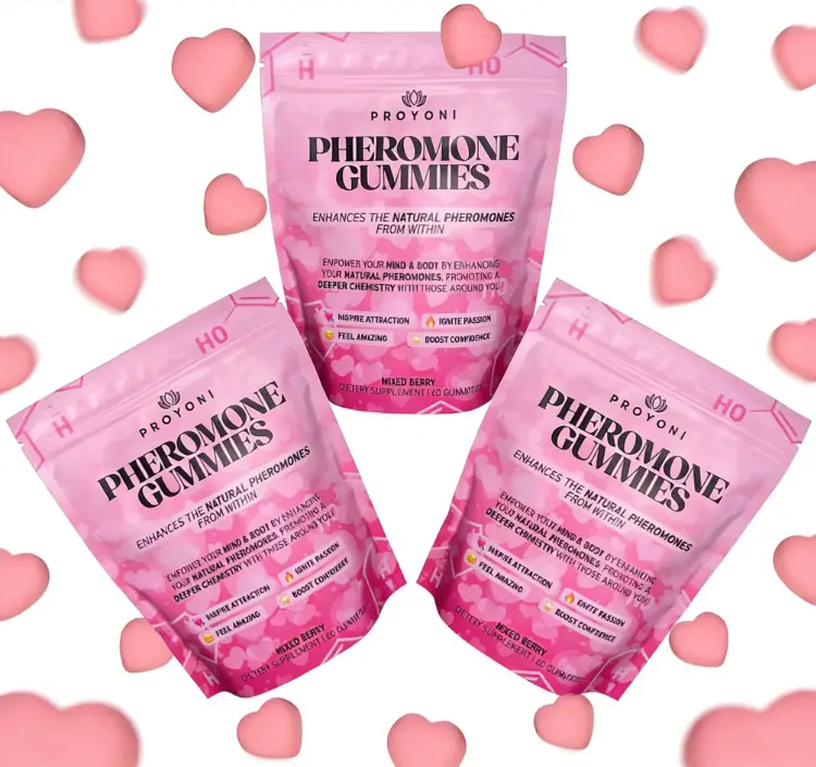 Pheromone Gummies - Enhances Your Natural Pheromones From Within - 60 Count Mixed Berry Flavor