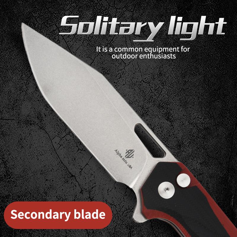 [Lone Wolf] Outdoor Multi-Functional Tool Knife EDC Folding Knife High-End Outdoor Tactical Knives Durable Blade with Non-Slip Handle Portable Camping Pocket Knife Tactical Multi-Tool Knife