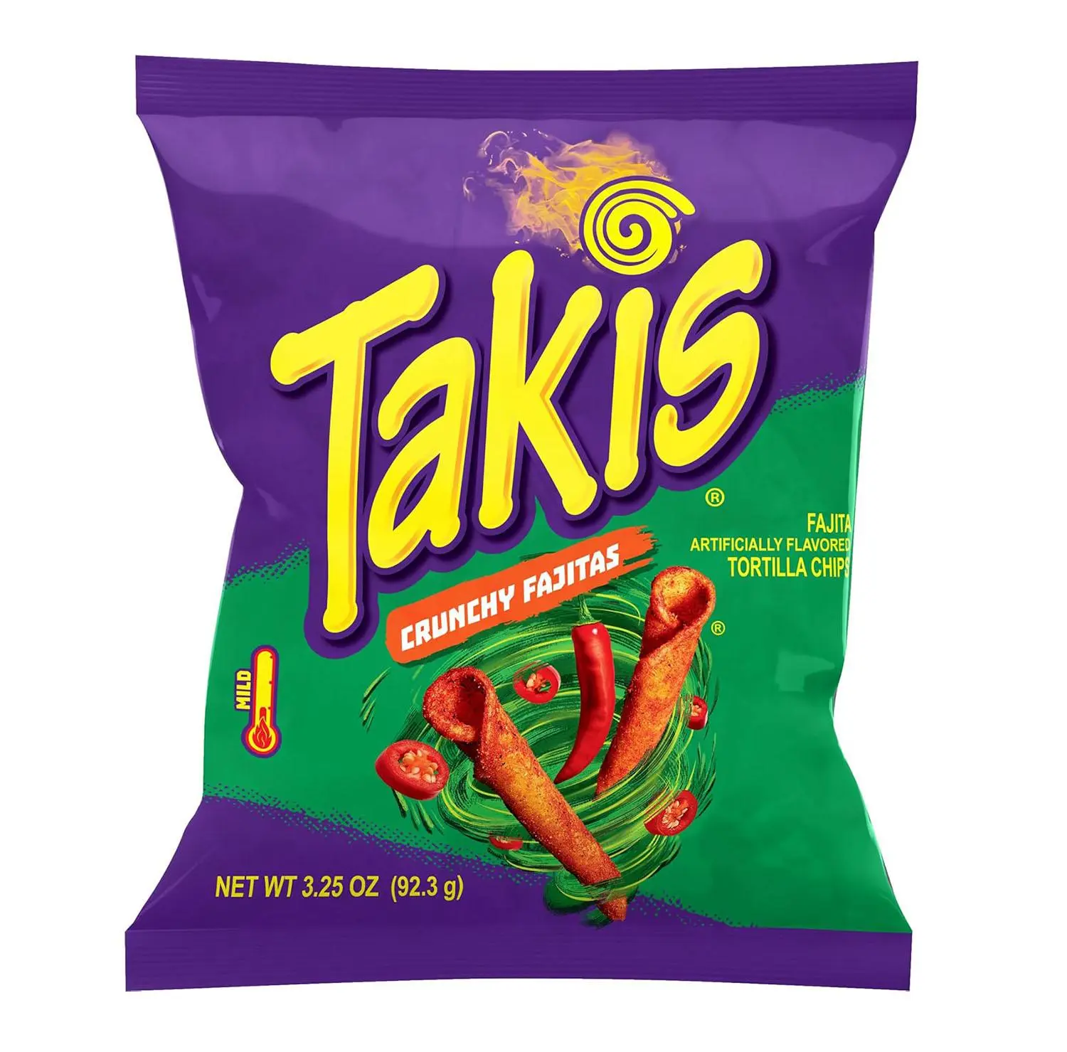 Takis Crunchy Fajitas Flavored Rolled Tortilla Chips Snack Size Bag