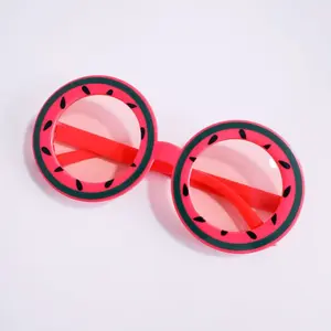 Hawaii Style Fruit Shaped Glasses, Dragonfruit Design, Plastic Frame, Non-Color Changing, Party Fashion Accessory, Summer Decorative Eyewear
