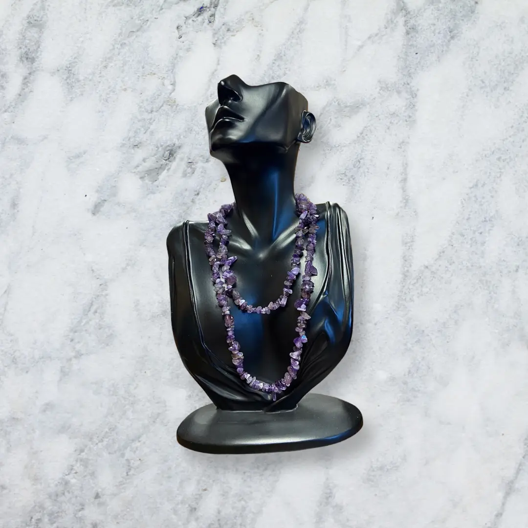 Amethyst Chip Bead Necklace