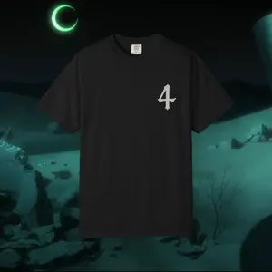 Espada number 4 Unisex Garment-Dyed T-shirt with Segunda Bold Graphic Ulquiorra Cifer Design, Casual Wear, Streetwear Style, Unique Gift for Bleach Fans, Perfect for Everyday Use Ichigo