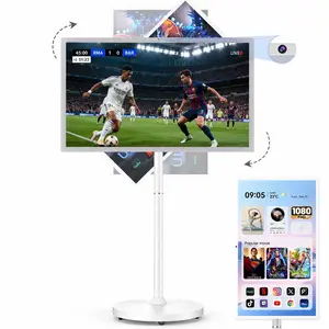 Portable Televisions, 27/32 inch True UHD Touch Screen, 8GB+128GB, Android 13 OS, 8-Core Qualcomm CPU, Ultra-Large Battery, Voice Remote Control, Google Apolosign Calendar