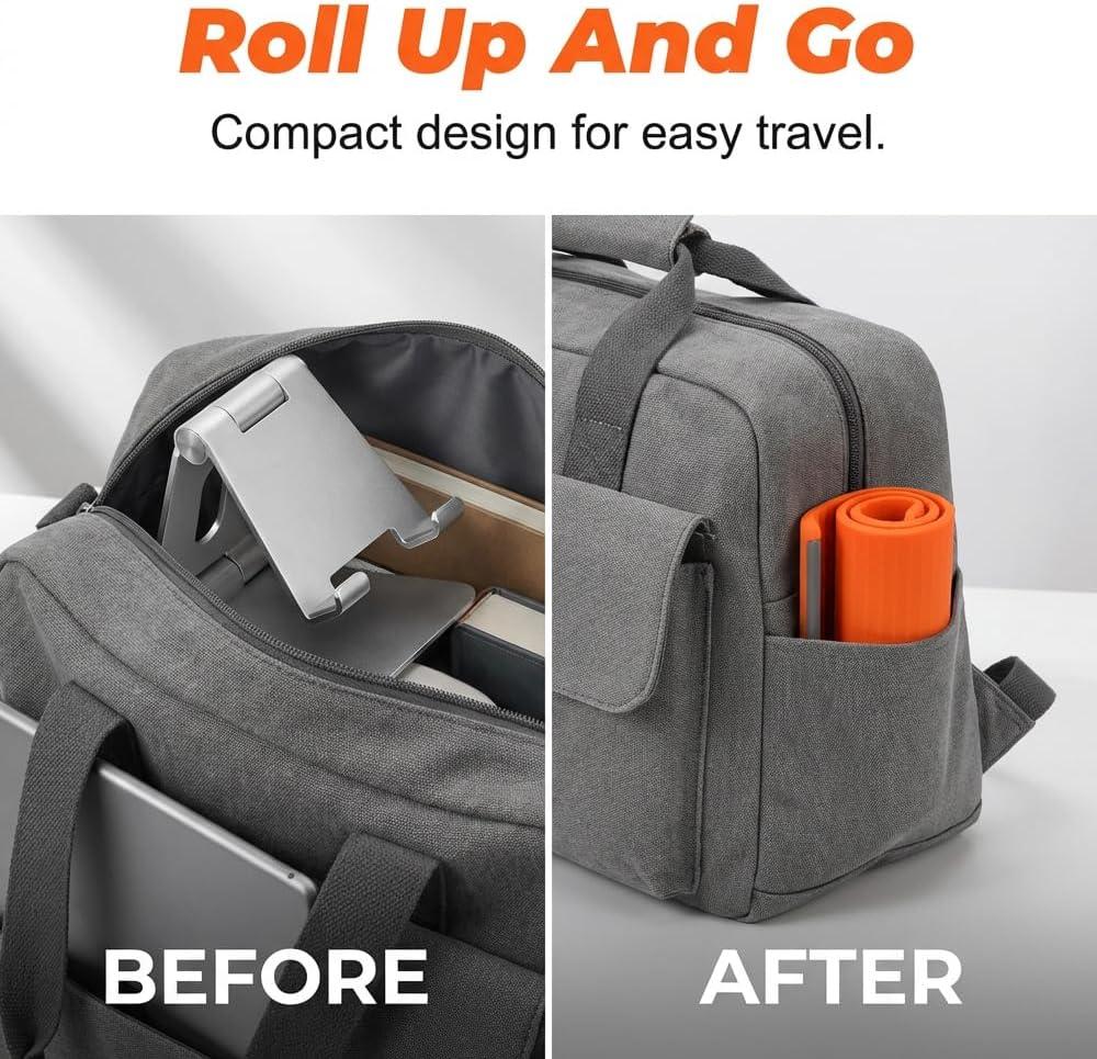 Portable Foldable Silicone Aluminum Phone Holder, 2026 New Flexible Silicone Phone Stand, Adjustable Airplane Phone Holder for Tablet Laptop Desk Travel Non-Slip Bed Office Treadmill