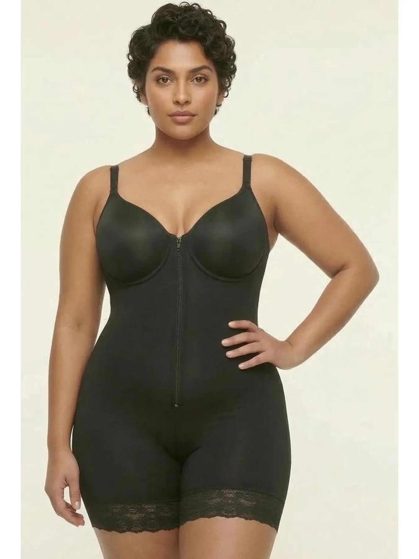 Tummy Control and Butt Lifter Shapwear with Zipper, Fajas, Colombianas Shaper, Elastic Shaping Jumpsuit Workout Outfit, Stylish Womenswear, Underwear, Slimmer Shapewear Bodysuit, Suitable For Various Occasions