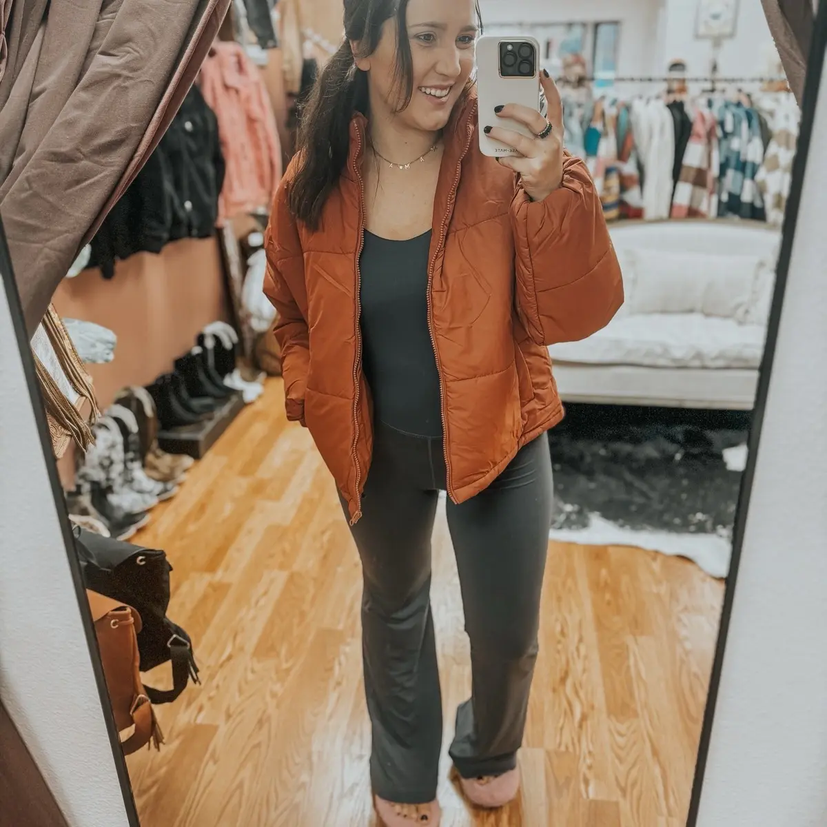 Chocolate Puffer Jacket