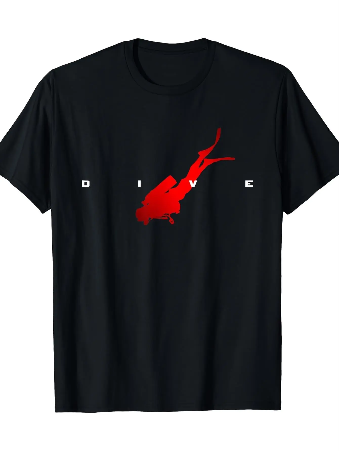 Diving Apparel - Diving T-Shirt - 200G, 100 T-Shir unisex soft cotton short sleeve t shirt, vintage graphic casual tee for men women teens, perfect birthday holiday gift for camping travel gym daily street  wear