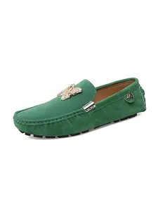 Men's Casual Solid Color Slip-on Loafers, Lightweight Comfortable Boat Shoes, Fashionable Shoes for Daily Wear, Boy