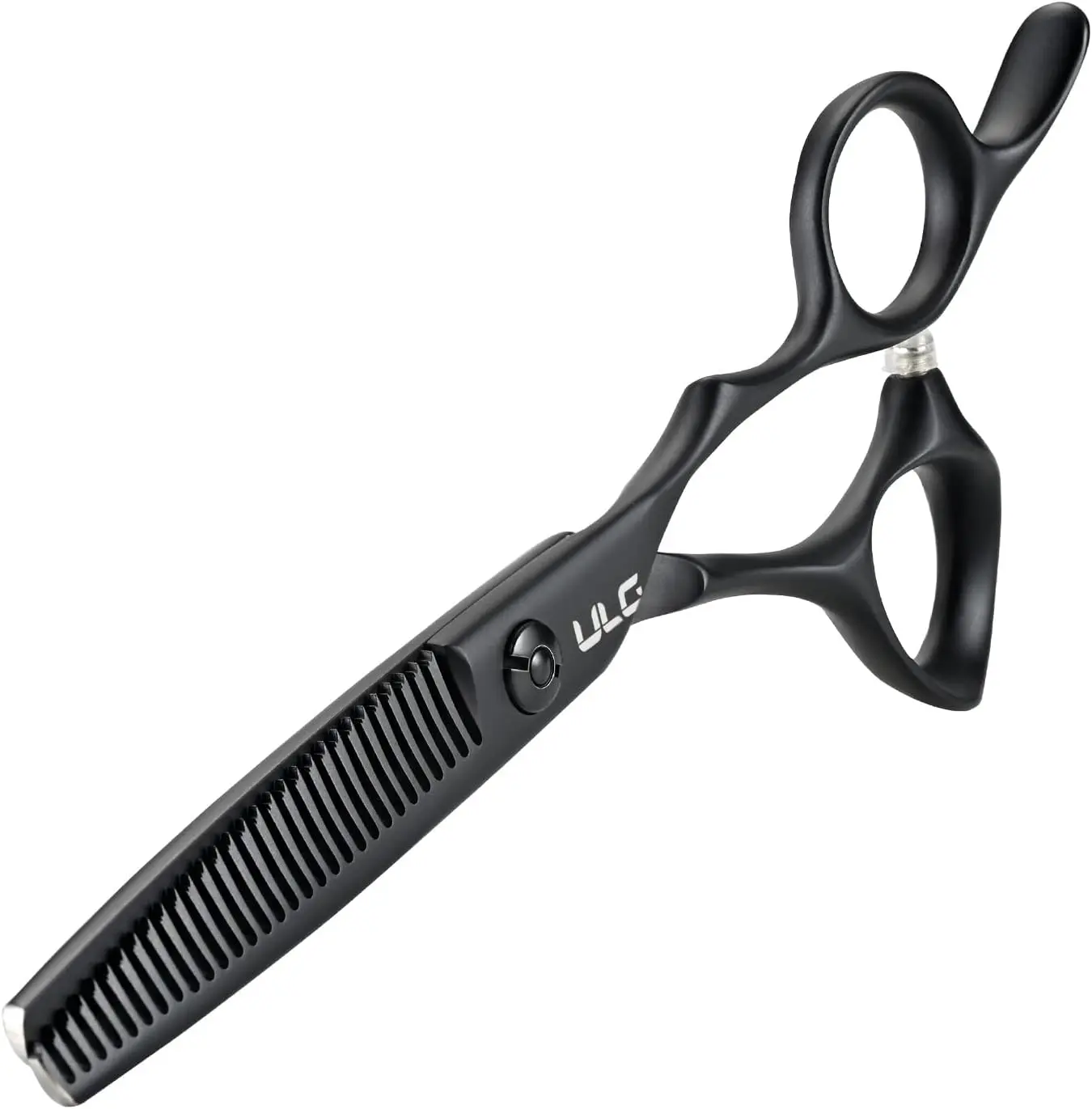ULG Texturizing Shears – Professional Stainless Steel, 30-Teeth Thinning Scissors, Teflon Coated, Deer Tooth Blades for Precise Thinning and Layering, Ideal for Stylists and Barbers