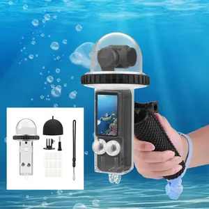 Pocket 3 special 40 meter waterproof case: dual interface expansion, high transparency PC compression and explosion resistance, high sealing anti water ingress, anti fog design, worry free for rainy and underwater shooting