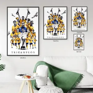 Amor Eterno Club América Poster - Tri Campe Liga MX 2024, Champions Wall Decor for Fans Gift Hanging Decoration