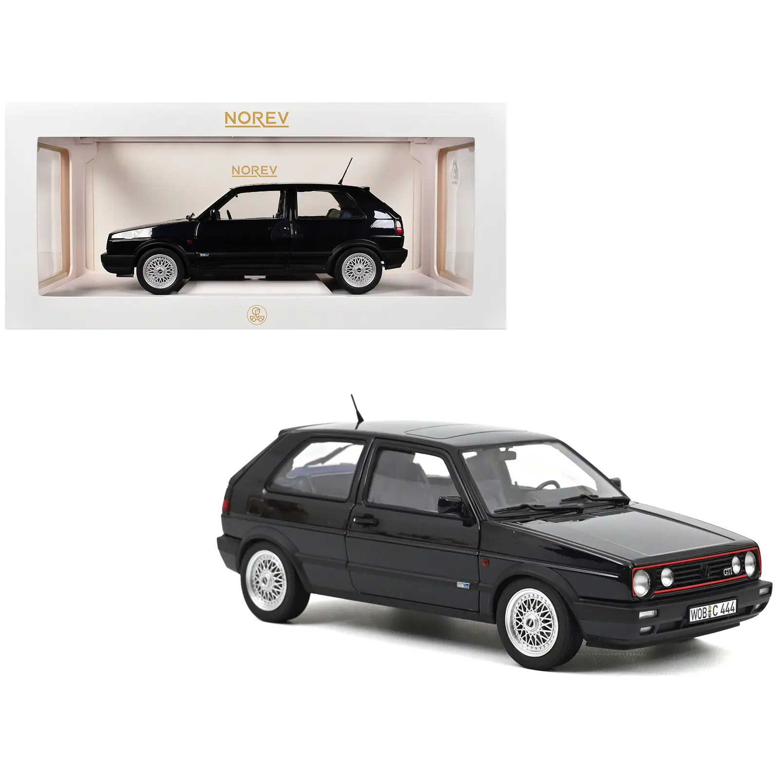 1991 Volkswagen Golf GTI Edition Blue Moonlight Blue Metallic 1/18 Diecast Model Car by Norev