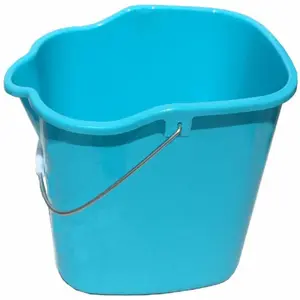 212 MAIN SB17BL 17 qt. Square Utility Bucket, Blue Polyethylene Home Supplies, Square Form with Pour Spout, Plastic Household Appliance