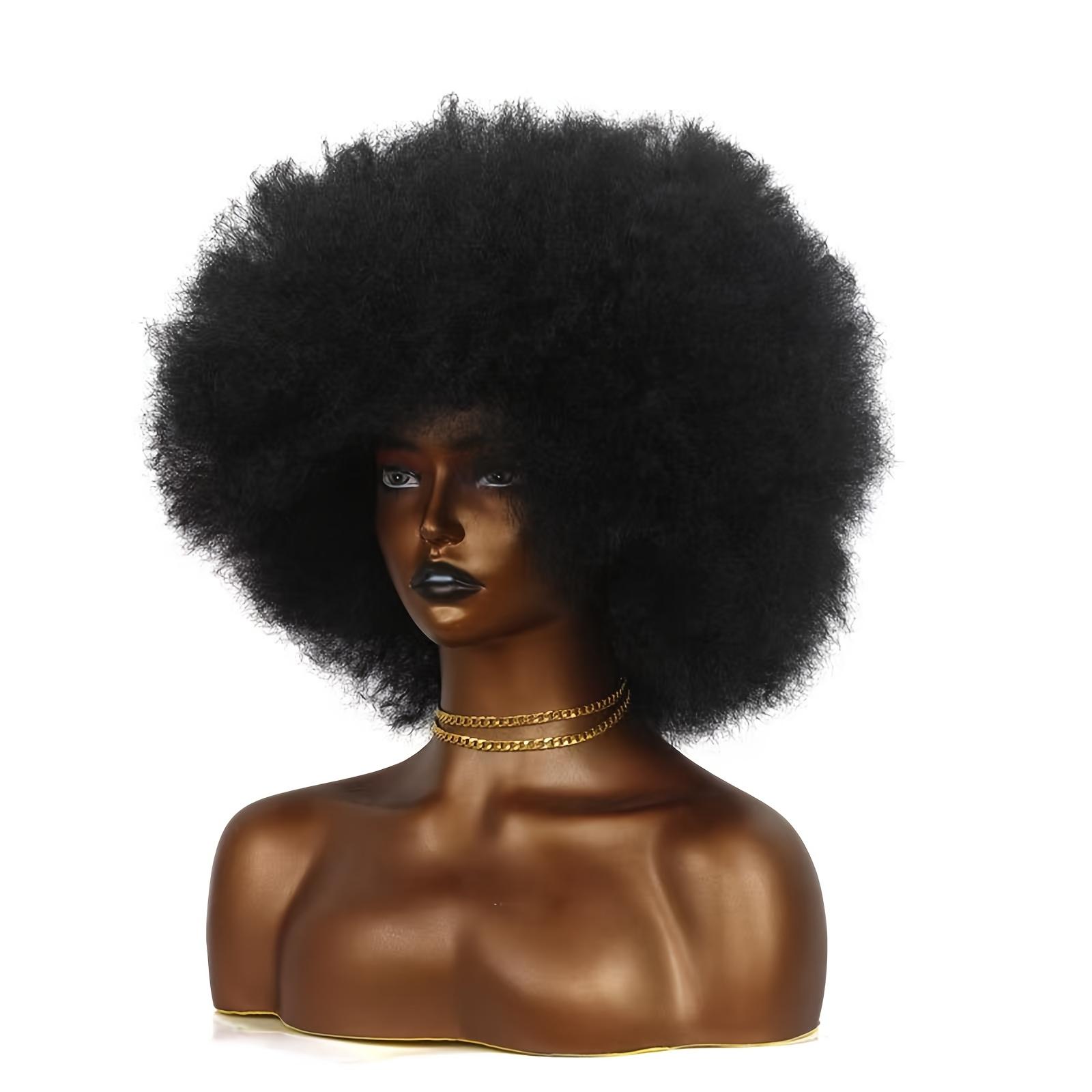 A Vintage 70S Afro-Style Curly Wig with Density, Featuring a Soft And Full Fluffy Look, Perfect for Parties And Cosplay