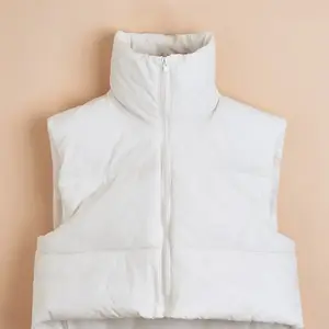 White Puffer Vest- Medium, n X-Lg