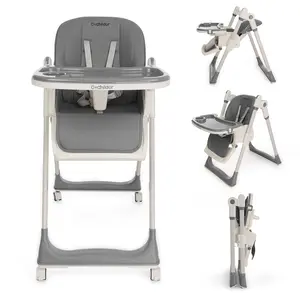 Baby Highchair 2025 NewEasy to store and save spaceMulti-angle adjustableWith 5-point safety beltSuitable for newborns to toddlersSafe and portable