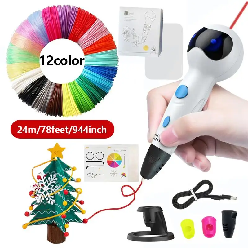 3D Printing Pen Set, 1 Set 3D Printing Pen with Accessories, Creative Learning Art Activity Set, DIY Sculpting Tool for Teenager