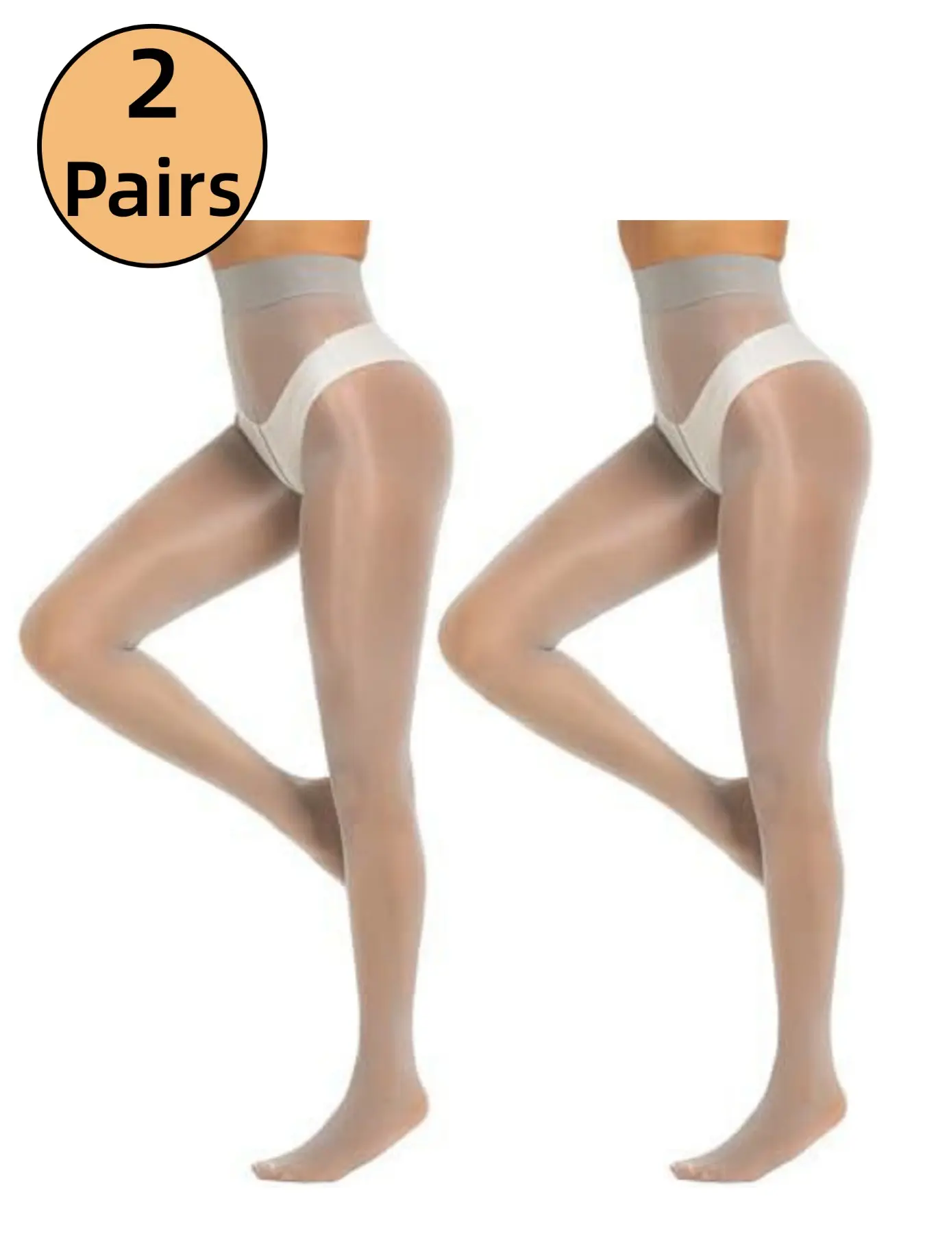 8D Women's Shiny Sparkle Transparent High-Waisted Smooth Comfort Stockings, Glossy Nylon Pantyhose, Tights, Soft Stretch Elegant Pants, Clothing