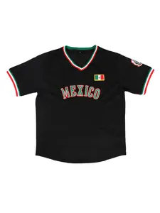 Men's Letter Pattern Baseball Jersey, Casual Sporty Breathable V Neck Top for Summer, Men's Sportswear for Baseball Training，Pinstriped Baseball Stitch Mens Jersey