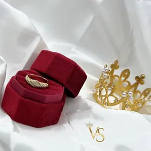 Valdes Luxury 14K Gold Plated Laminated Elegant Zirconia Ring – Curved Design Ring – High Quality Daily Wear Jewelry