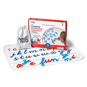 hand2mind Cursive Connecting Lowercase Letters, Tactile Letter Tracing, Cursive Alphabet Handwriting Practice, Fine Motor Activities, Homeschool Supplies, Classroom Manipulatives for Elementary School