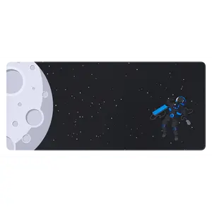 Dark Space Deskpad | Water-Resistant | 5mm Thick | Anti-Slip Rubber Base | Soft-Polyester Top