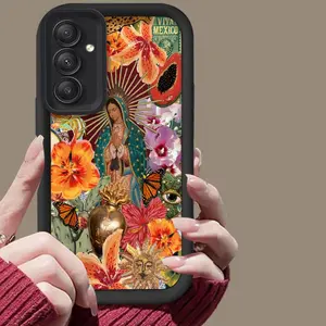 Virgin Mary pattern frosted for【Galaxy A14】super cool full protection soft case - 975