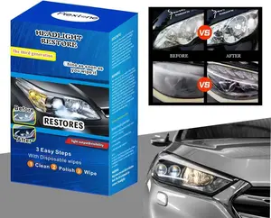 Quick & Easy Headlight Restoration Kit Easy to Restore Dull Faded and Discoloured Headlights and Taillight