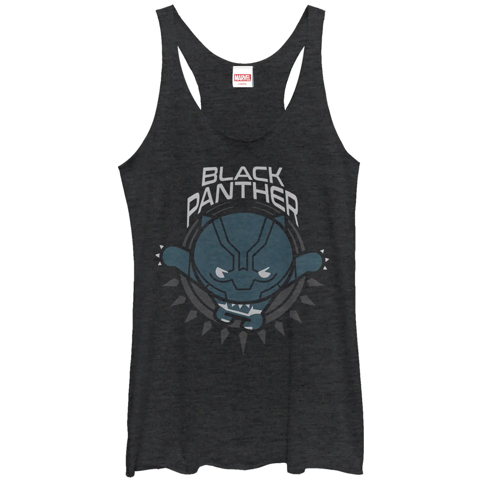 Women's Marvel Black Panther Kawaii Racerback Tank Top