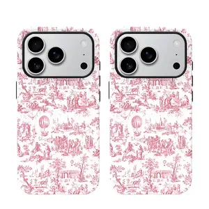 Old Farm Tree Tea Break 2-in-1 Phone Case, Protective Case for iPhone 11 12 13 14 15 16 17 Pro Max Pro Plus, Compatible with Samsung Galaxy S25 S24 S23 Ultra Local Personalized Smartphone Cellphone Casing Screen Protector