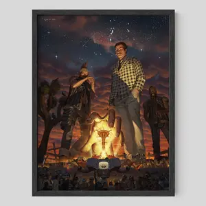 Fallout New Vegas Poster, Benny and Yes Man Art Print Decor Posters - NO FRAME