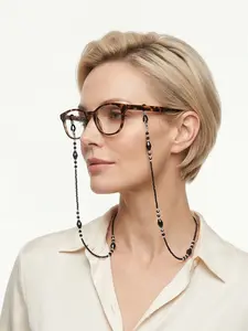 Vintage Eyeglass Chain Anti-Drop Mask Strap Adjustable Thin Beaded Necklace Glasses Accessory for Women & Men