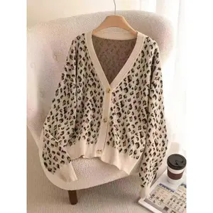 Plus Size Casual Loose-Fit Sweater Cardigan, Button Fly Closure, Comfortable Knitted Pullover for Women, Fall & Winter Fashion