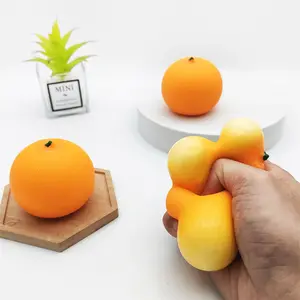 Decompression Orange Pinching Music Creative Simulation Orange Ventilating Flour Toy Navel Orange Pinching Ball