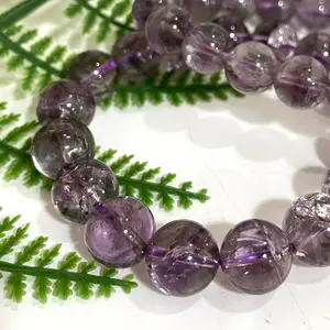 Amethyst Quartz Bracelet 7~12mm Energy Healing Crystals Jewelry for Women DIY Bracelet From IG Crystal