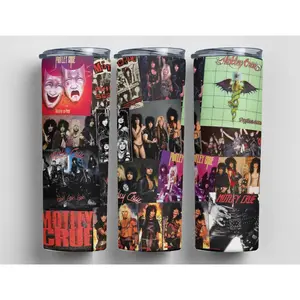 Motley Crue, 80's 90's Rock Band, The Crue, Hair Metal, Glam Rock, Classic Rock Band, 20 oz. Skinny Tumbler,