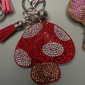Red mushroom keychain