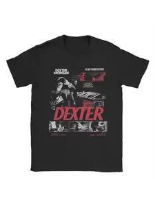 Funny Dexter Movie Shirt with Morgan Graphic, 90s Style T-Shirt, Short Sleeve Casual Streetwear for All Seasons
