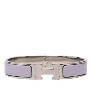 Pre-owned HERMÈS Zinc Alloy Small Leather Goods Click H PM Metal Enamel Bracelet