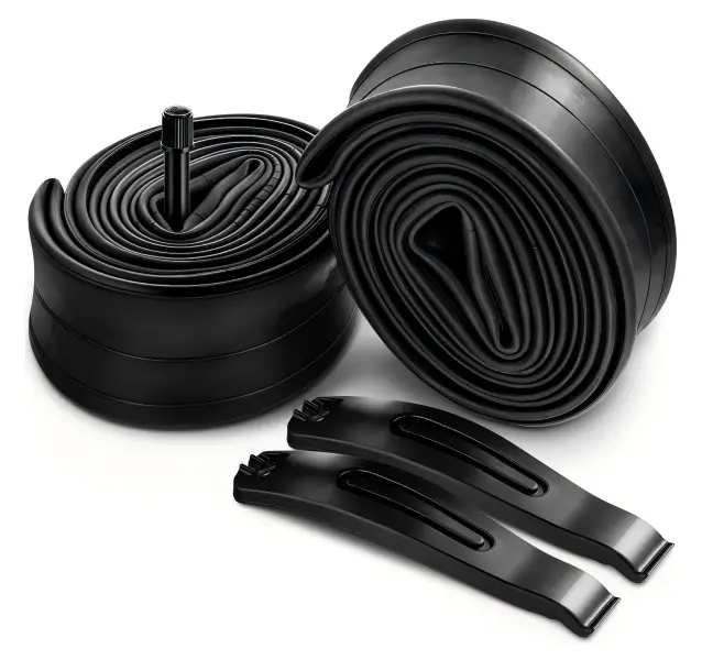 2‑PCS 26 Inch Bicycle Inner Tubes, 26x1.75/2.125 Schrader Valve Butyl Rubber Bike Tubes, Replacement Inner Tube for MTB, City, BMX Kids Bicycle Tires