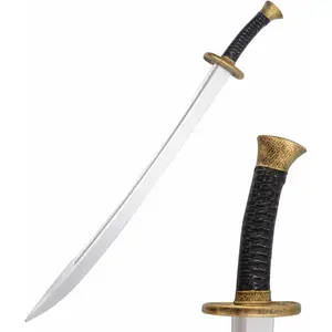 Classical Chinese YanLing Saber Foam Sword, Historical Training Sword for Halloween Costume, LARP Events, Cosplay and Outdoor Battle Game Sports 33 Inches
