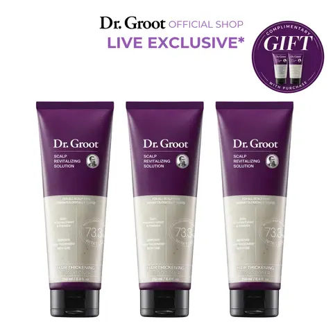 [Live Exclusive] Dr. Groot Hair Thickening Conditioner Trio