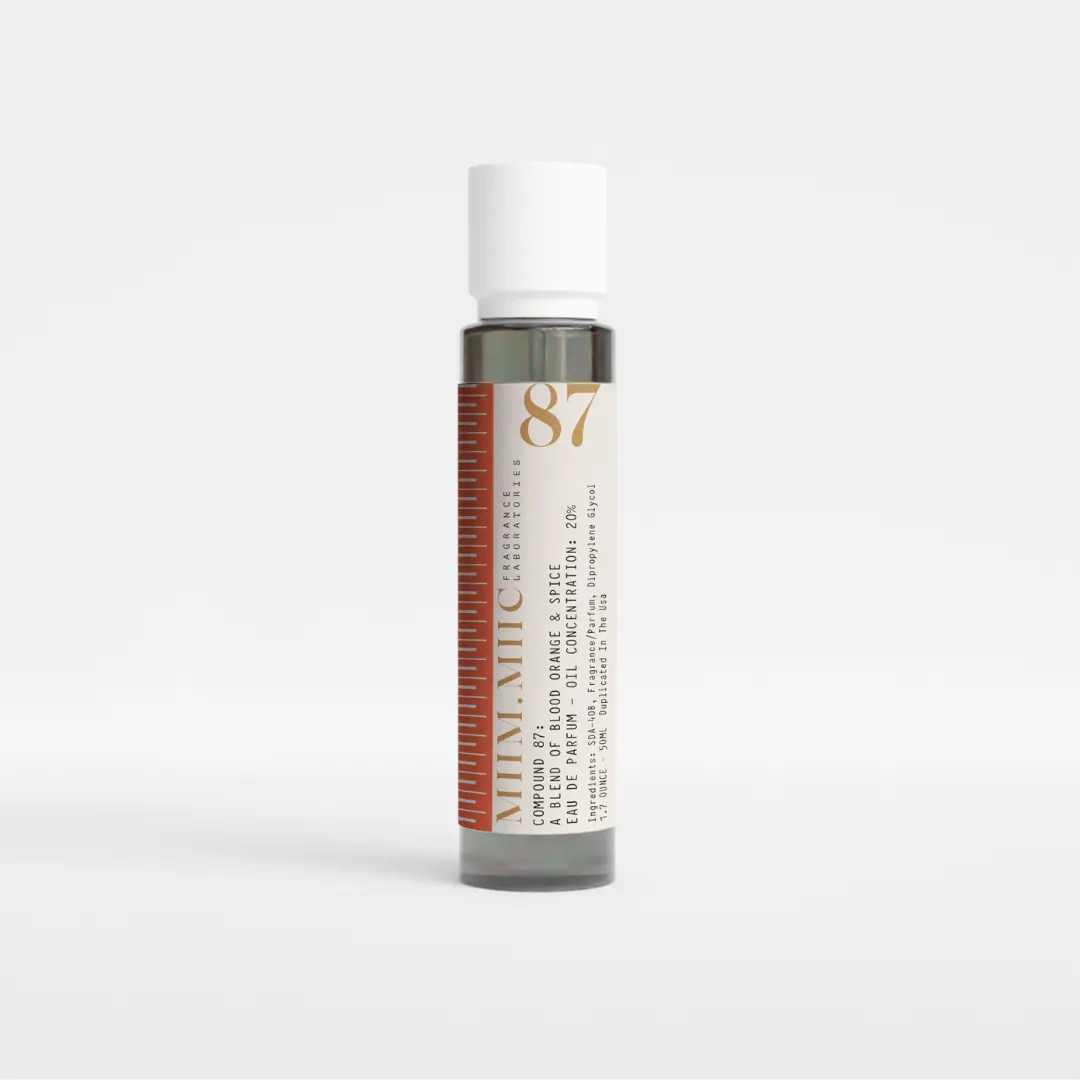 No 87 BLOOD ORANGE & SPICE Eau De Parfum 50ml - Vibrant Bitter Orange Peel & Neroli Notes - Long Lasting Woody Spices & Musk Accents Fragrance Oil